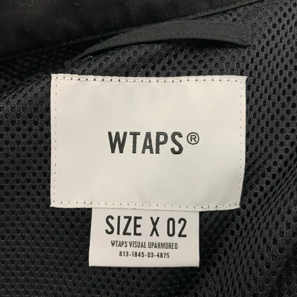 WTAPS Size M Black Polyester Cotton Zip Jacket